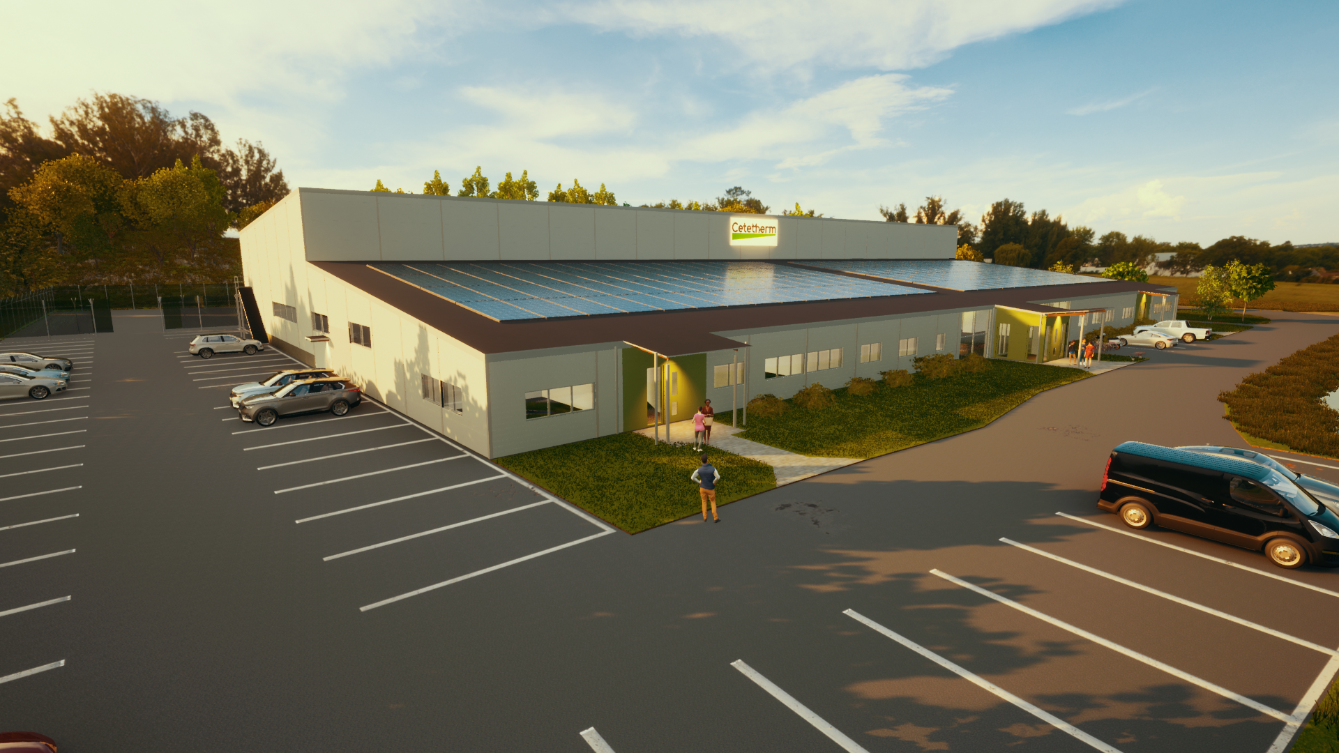 Cetetherms nya fabrik på Gärdet av Silverskär Plan & Arkitekt