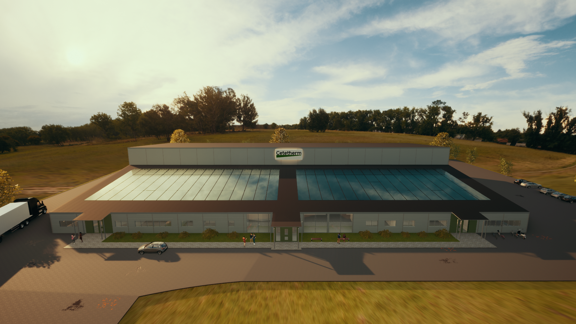  Cetetherms nya fabrik på Gärdet av Silverskär Plan & Arkitekt