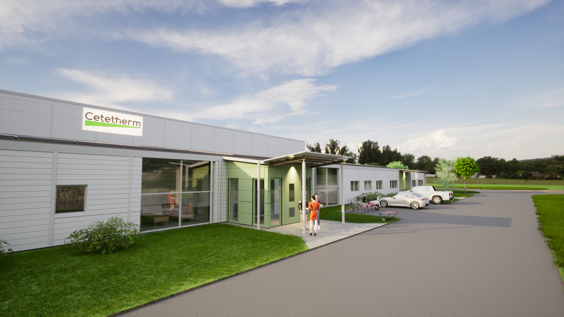  Cetetherms nya fabrik på Gärdet av Silverskär Plan & Arkitekt
