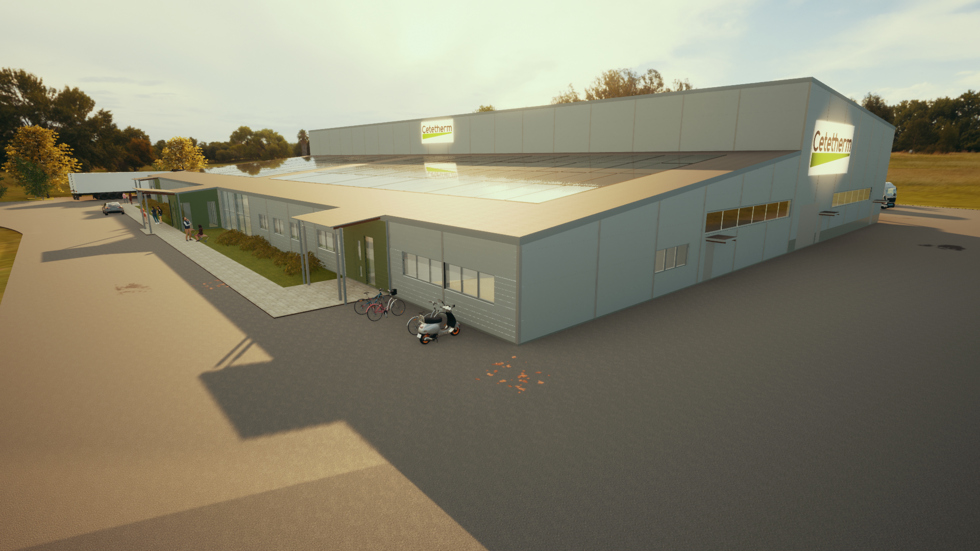 Cetetherms nya fabrik på Gärdet av Silverskär Plan & Arkitekt