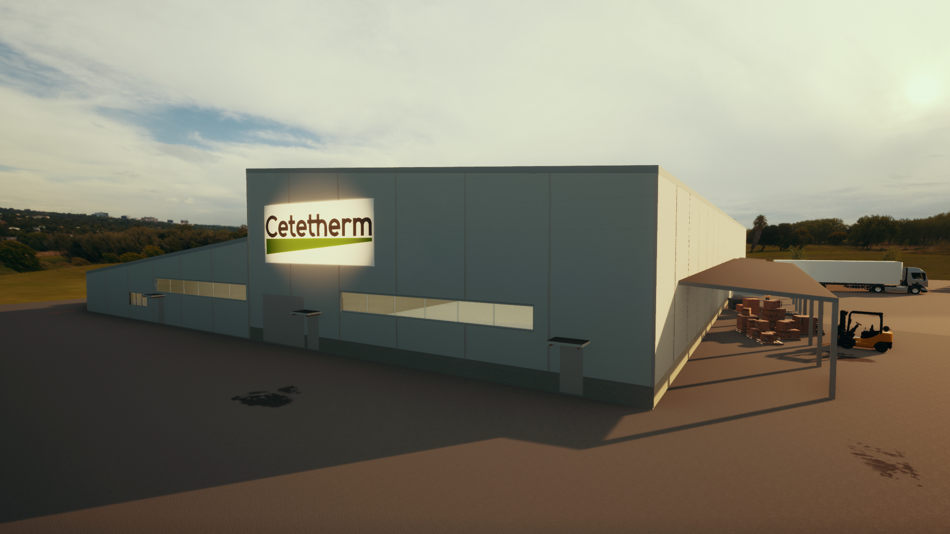  Cetetherms nya fabrik på Gärdet av Silverskär Plan & Arkitekt
