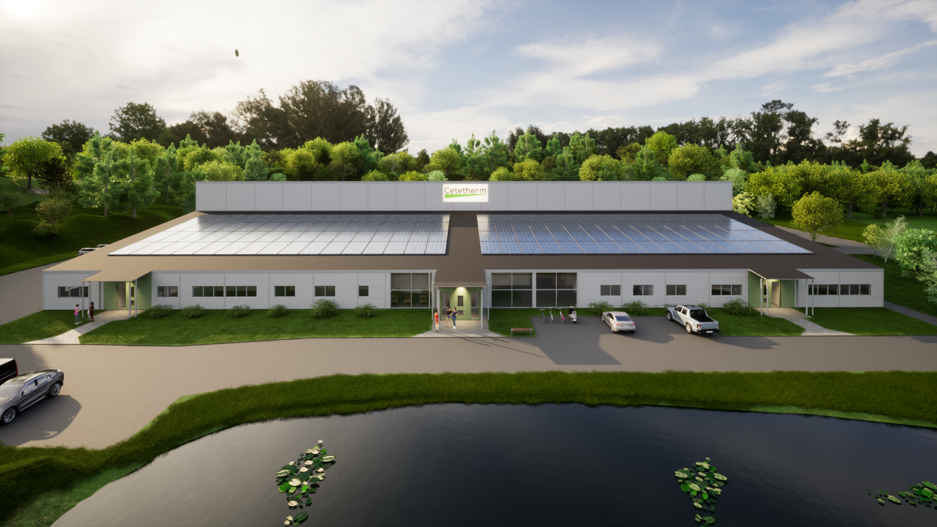  Cetetherms nya fabrik på Gärdet av Silverskär Plan & Arkitekt