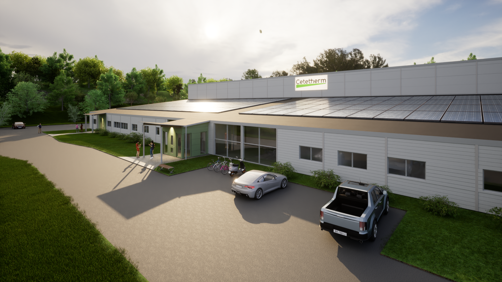  Cetetherms nya fabrik på Gärdet av Silverskär Plan & Arkitekt