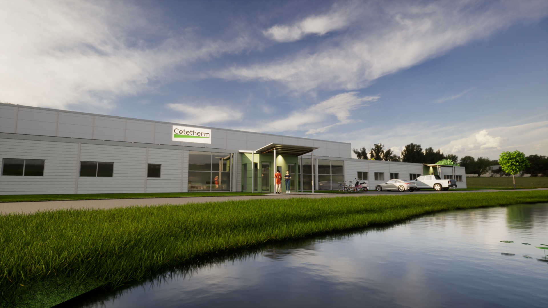 Cetetherms nya fabrik på Gärdet av Silverskär Plan & Arkitekt