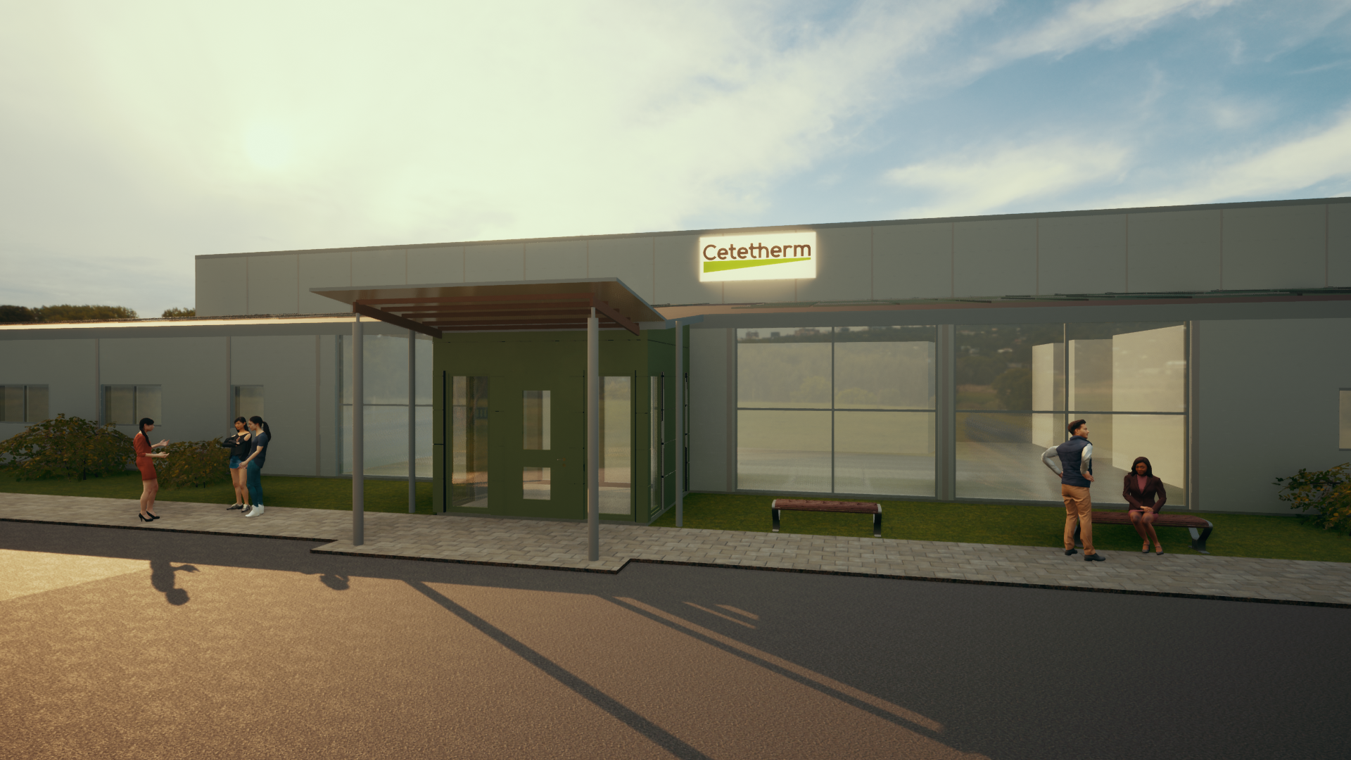  Cetetherms nya fabrik på Gärdet av Silverskär Plan & Arkitekt