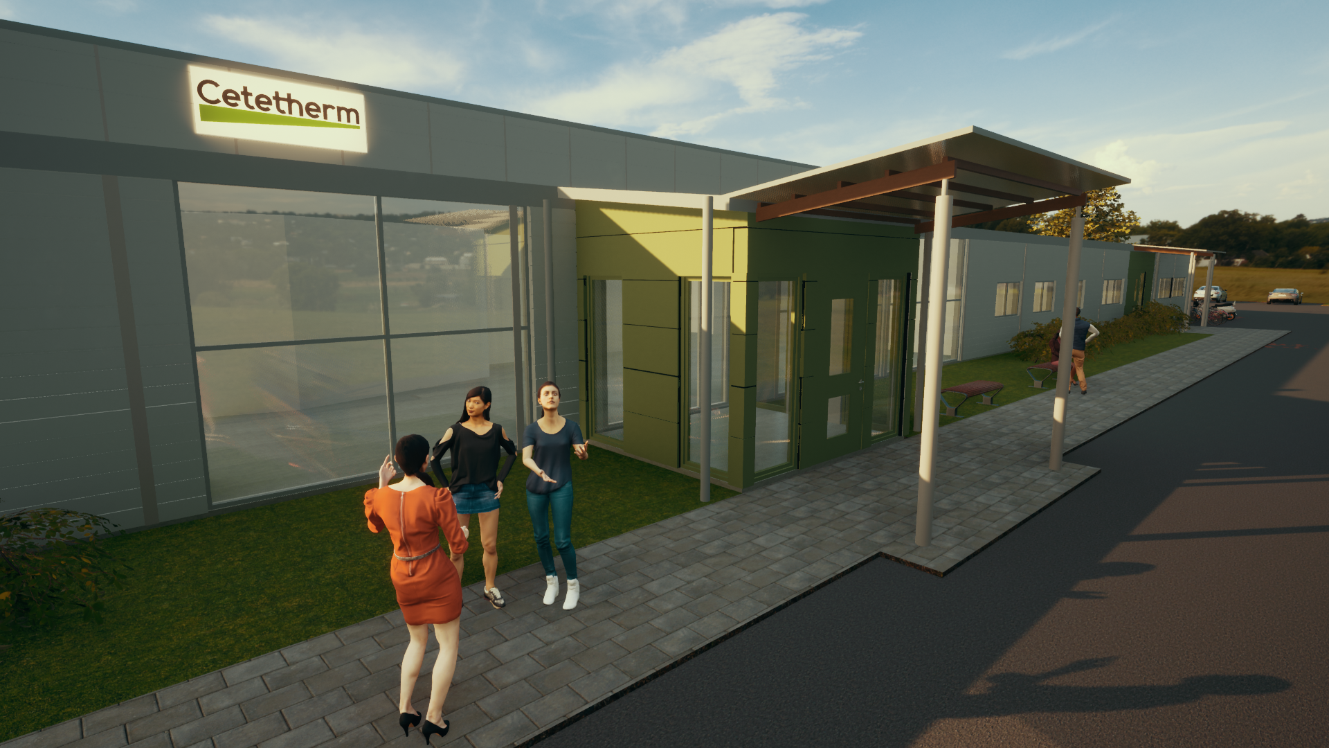 Cetetherms nya fabrik på Gärdet av Silverskär Plan & Arkitekt