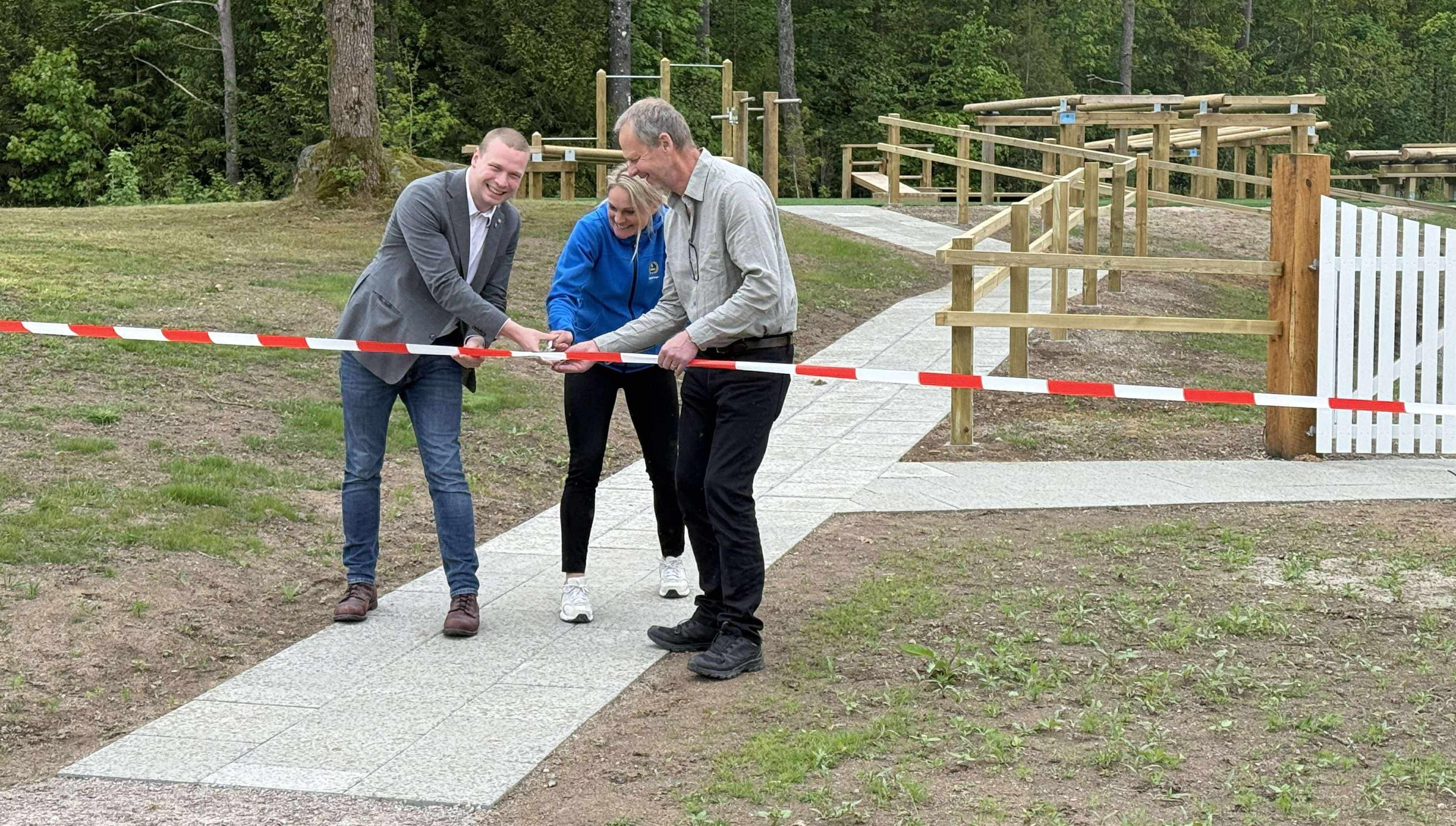 Invigning av utegym och grillplats Björkvallen