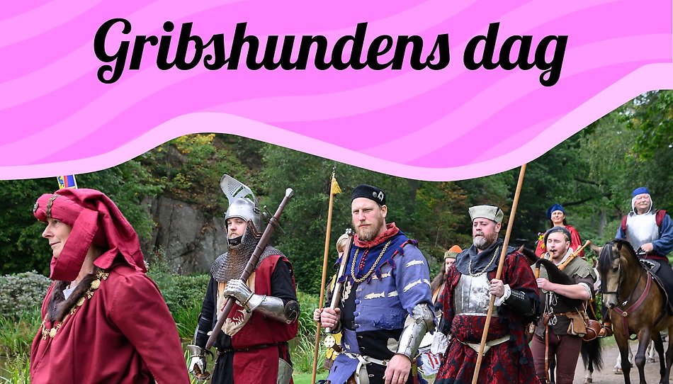 Medeltidsklädda personer.