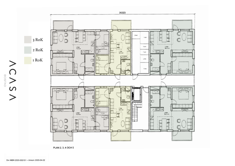 Planlösning plan 2-5