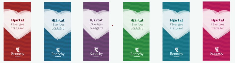 Flaggor Ronneby hjärtat i sveriges trädgård