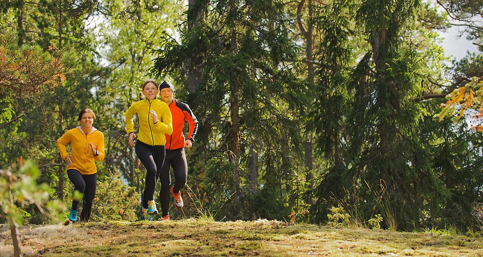 Löpare i naturen