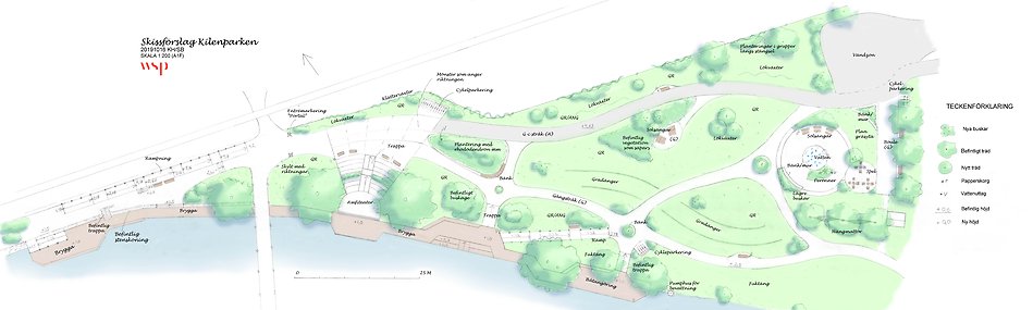 Skiss Kilenparken